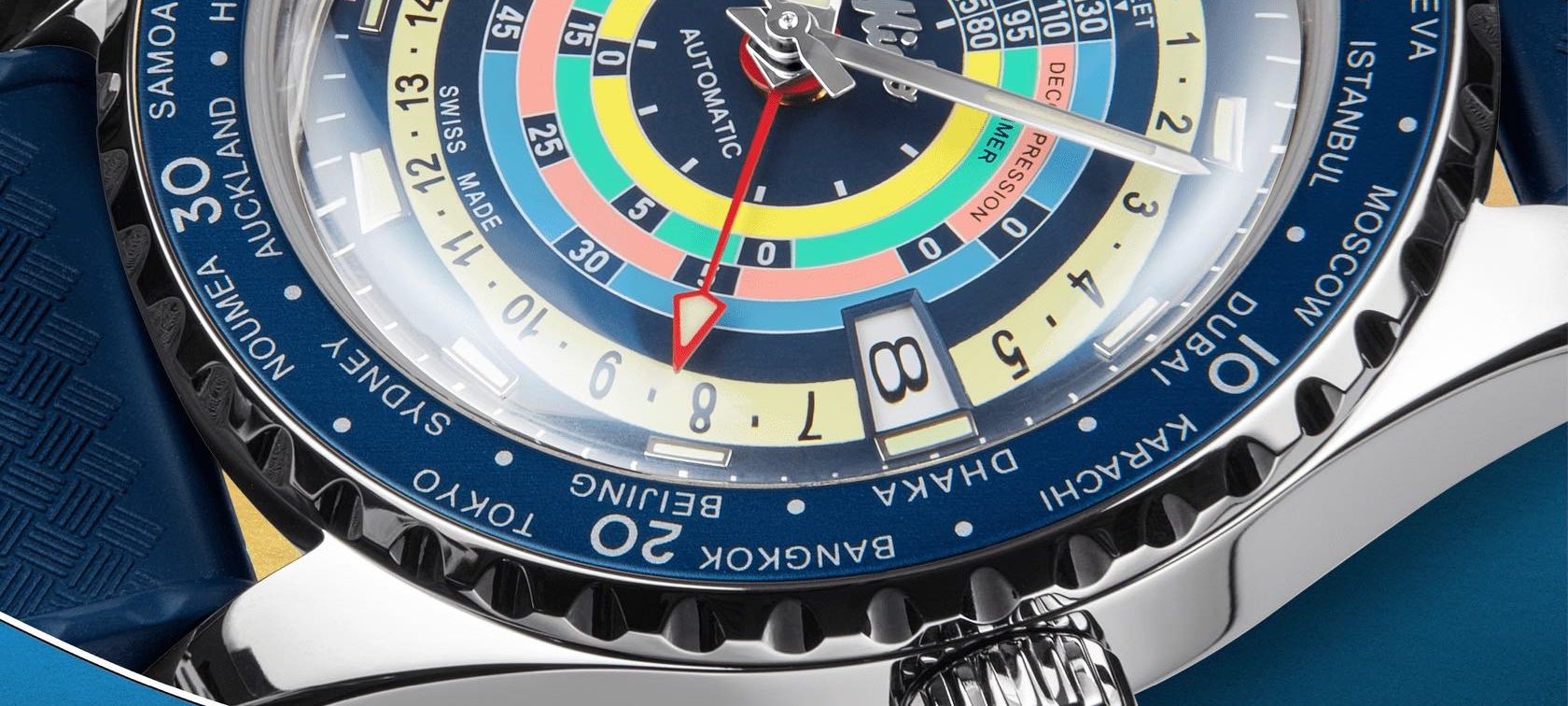 Sunday Morning Showdown: Mido Ocean Star Decompression Worldtimer Vs. Seiko SPB383 “Mini Marinemaster” GMT