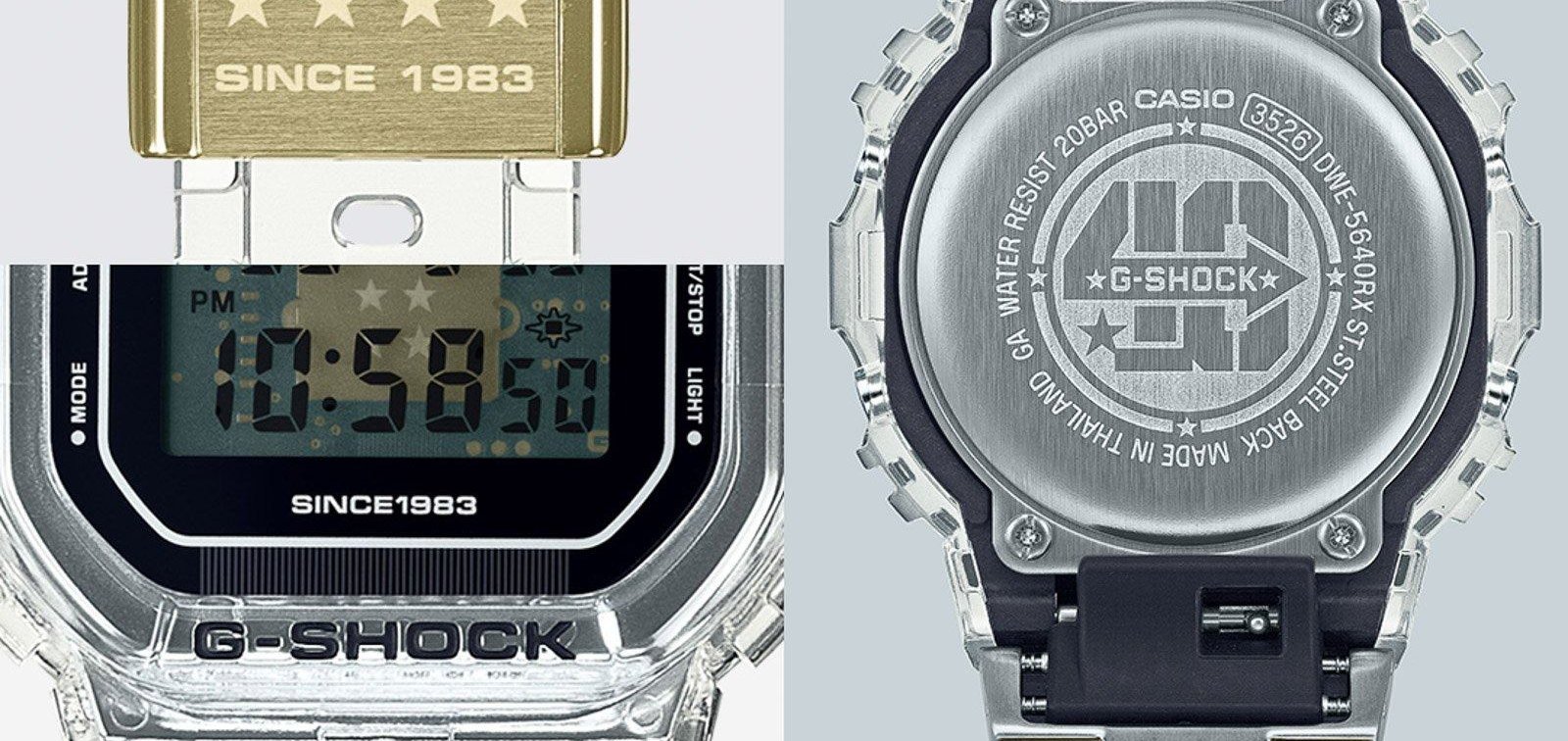 G-Shock Introduces Seven 40th Anniversary Clear Remix Models That Reveal The Watches’ Inner Workings