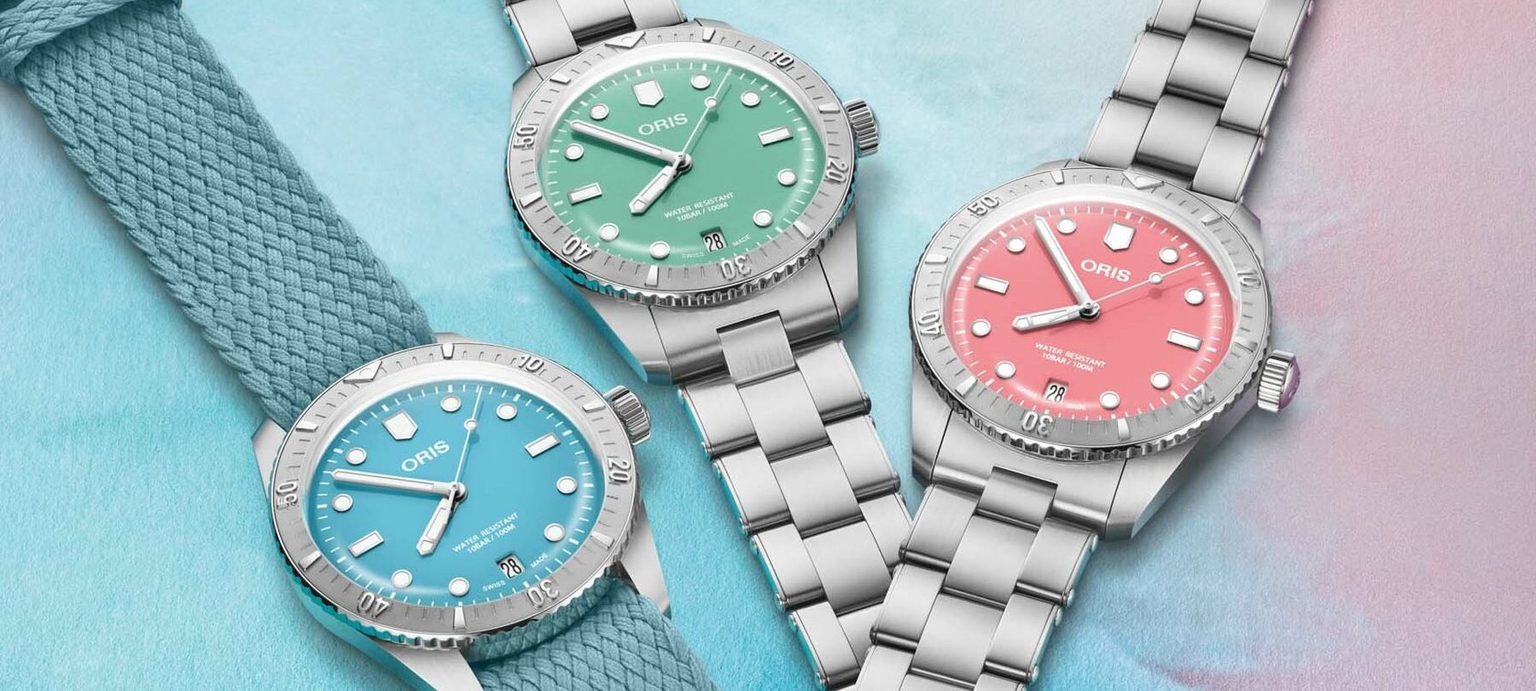 Oris Divers Sixty-Five Cotton Candy