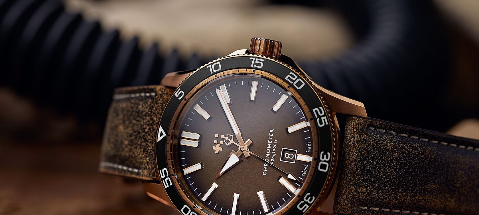 Christopher Ward C60 Trident Pro 300 Bronze