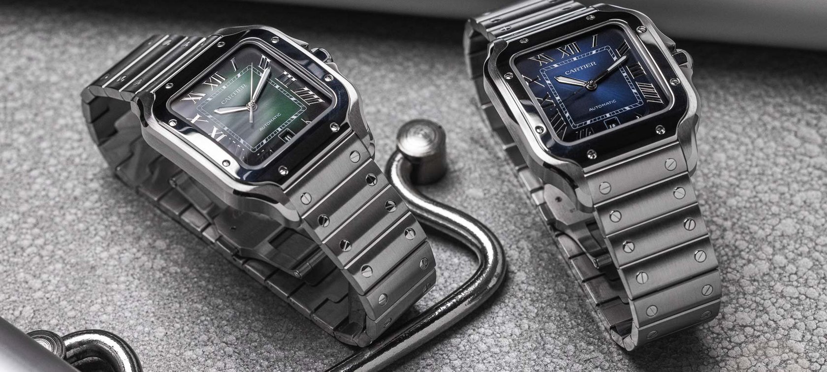 Cartier Santos Large Blue and Green