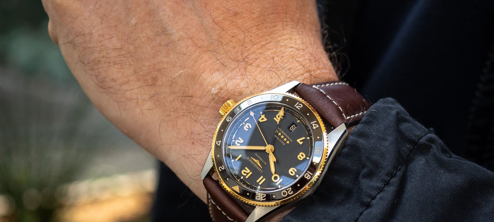 Hands-On: The Two-Tone Longines Spirit Zulu Time 39mm L3.802.5.53.2