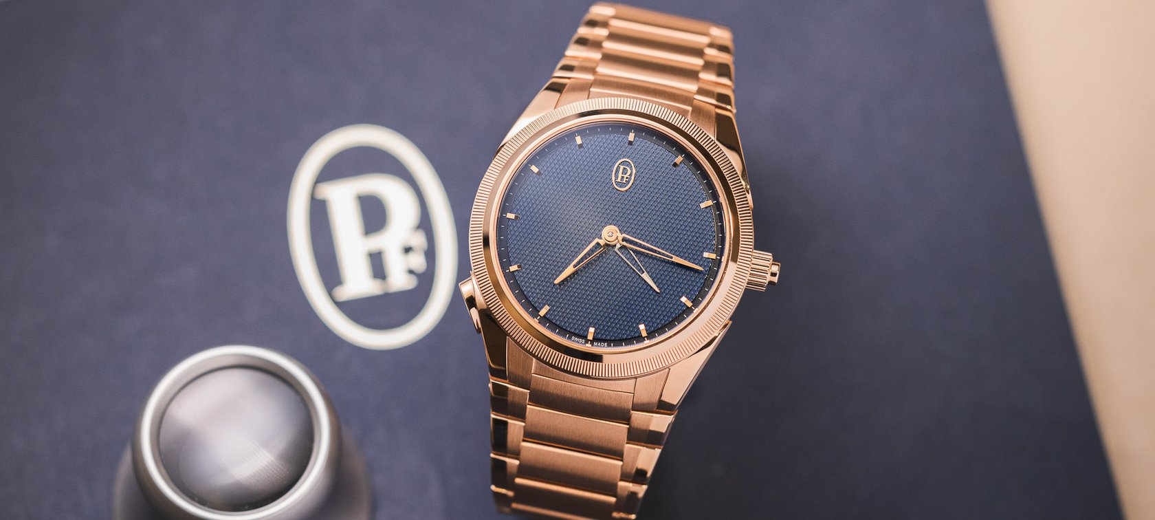 best integrated-bracelet watches Parmigiani Tonda PF GMT Rattrapante rose