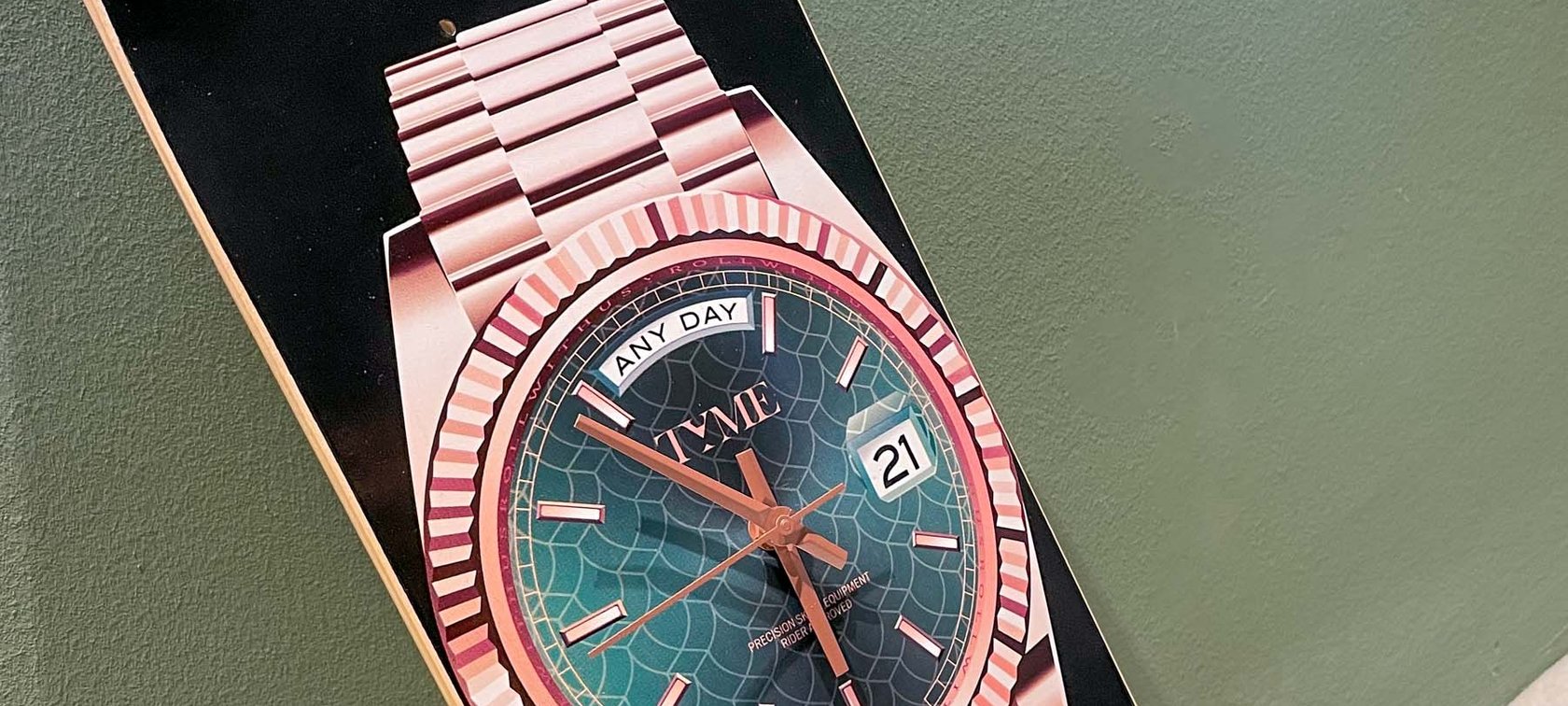 A Pro Skateboarder’s Rolex Journey Results In A Special Tyme Clock