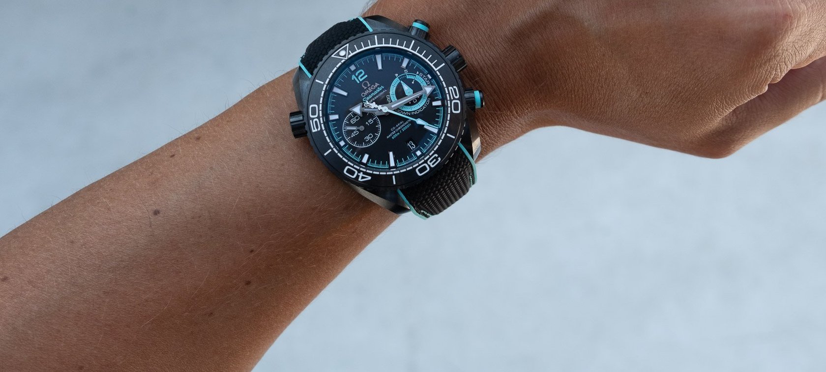 Omega Introduces The Seamaster Planet Ocean 600M Chronograph Deep Black ETNZ Edition To Celebrate The 37th America’s Cup