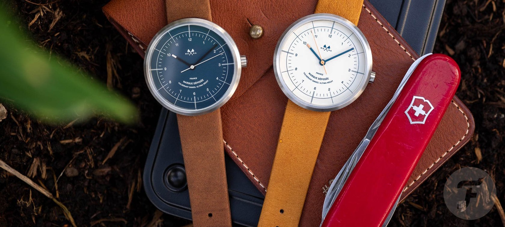 Mona mechanical automatic watch blue and white dials