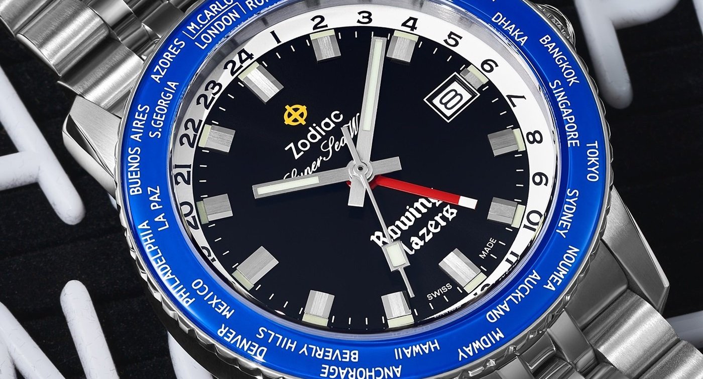 Zodiac × Rowing Blazers Super Sea Wolf GMT World Time