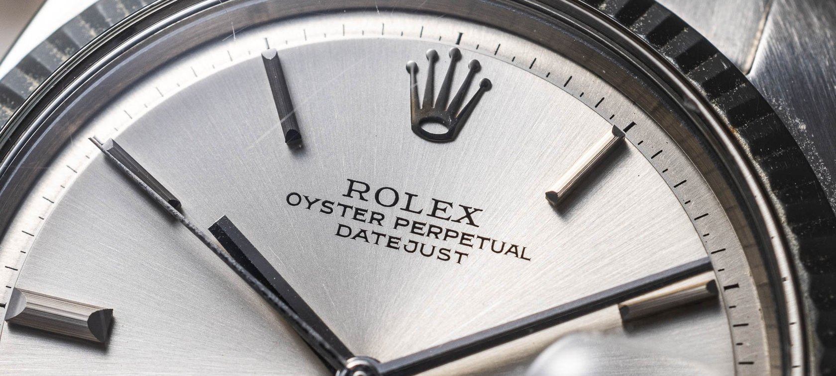 Rolex Datejust 1601 dial closeup