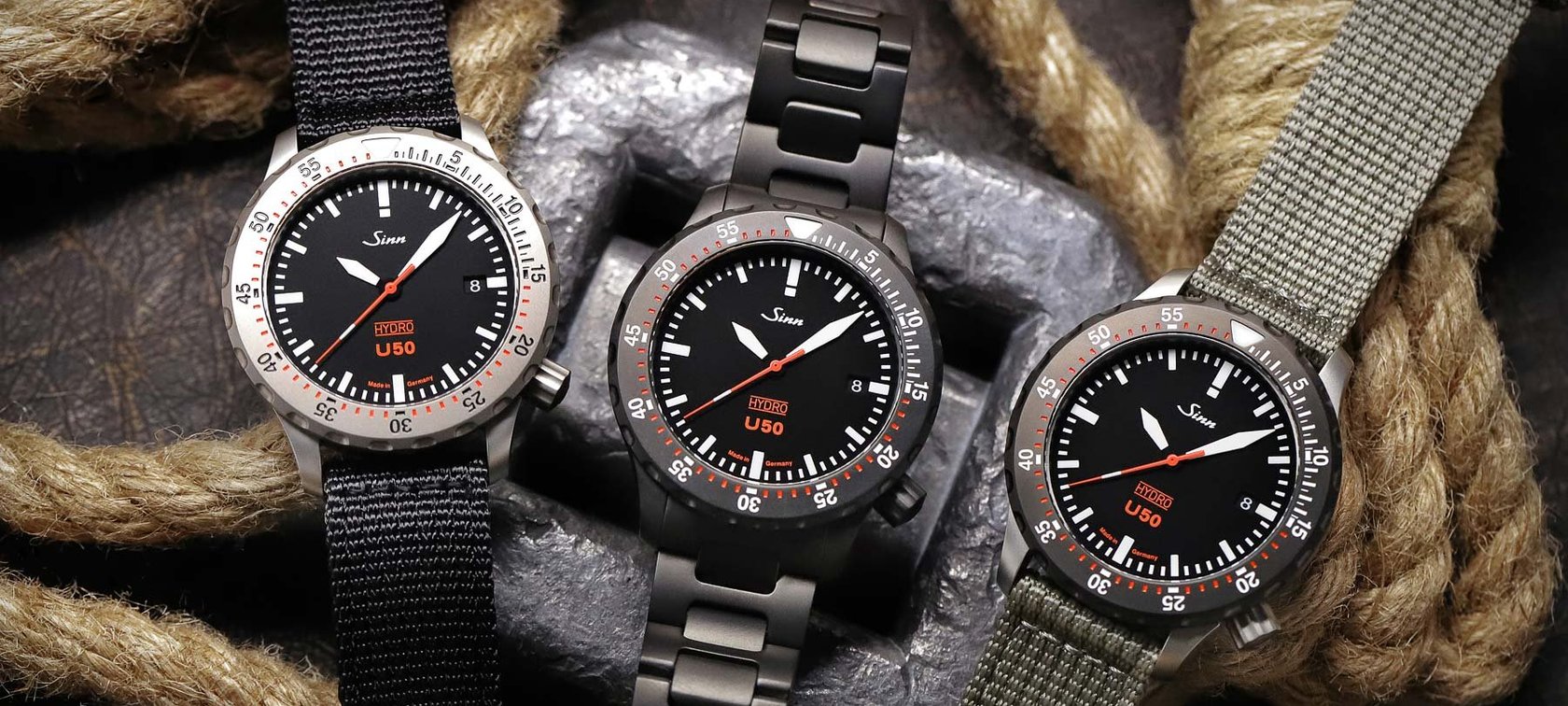 Sinn Extends Its U50 Lineup — Three Regular Oil-Filled Models And A Lume-Dial Limited Edition