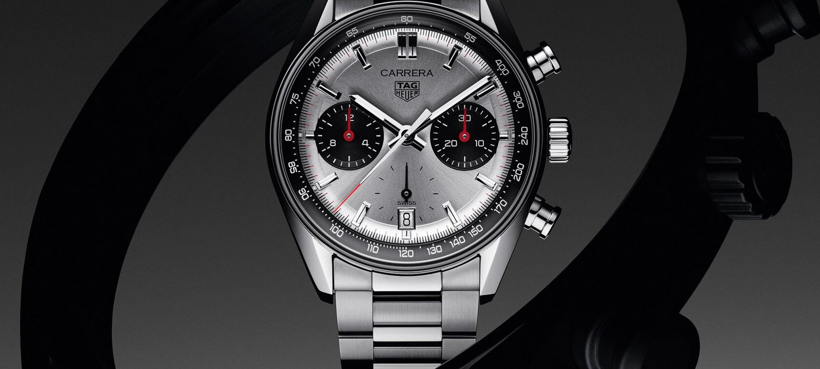 TAG Heuer Carrera Chronograph Glassbox silver dial