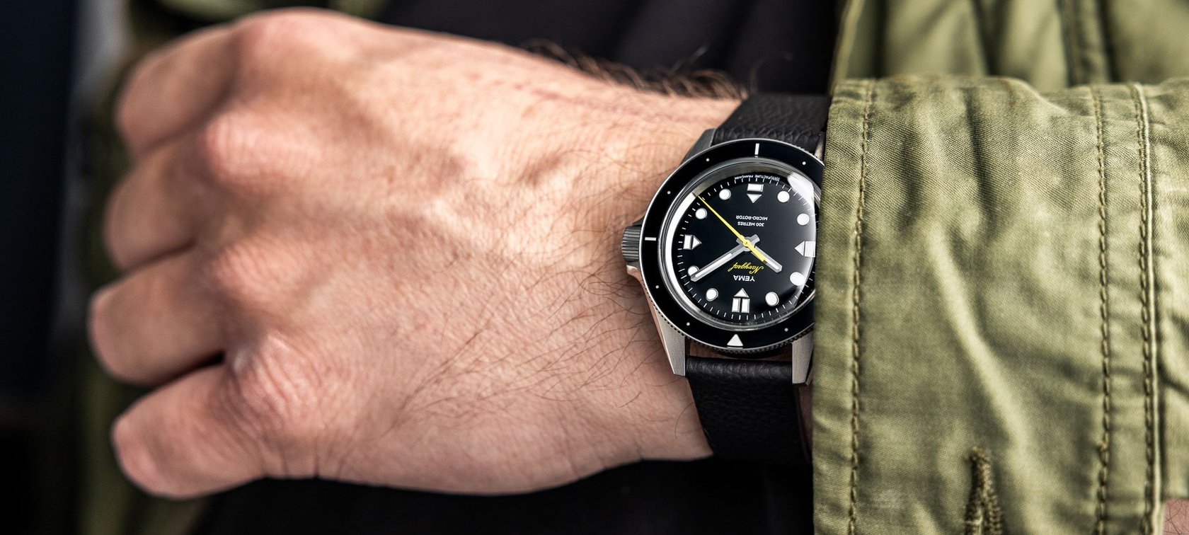 non-Swiss watches — Yema Navygraf on wrist