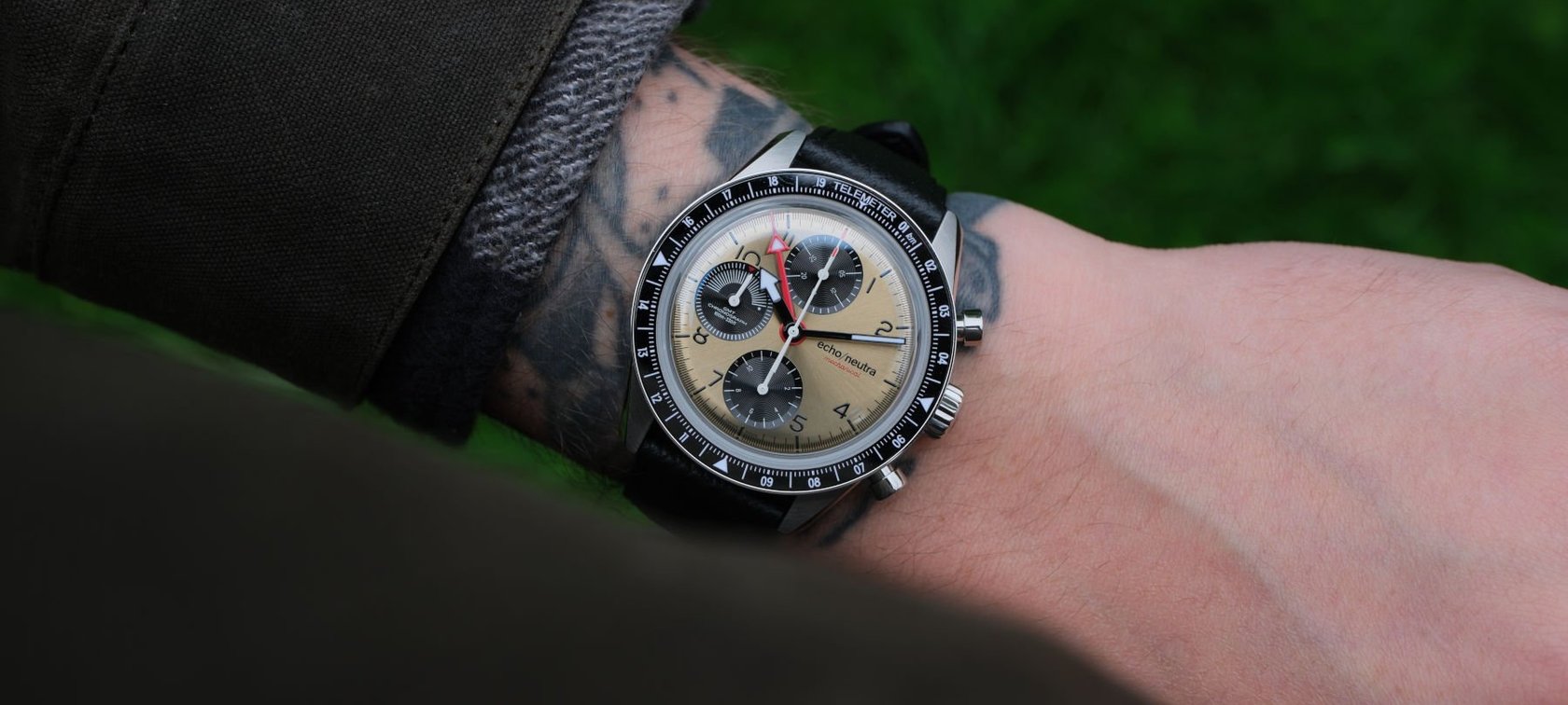 Echo/Neutra Cortina 1956 Chrono GMT wrist shot