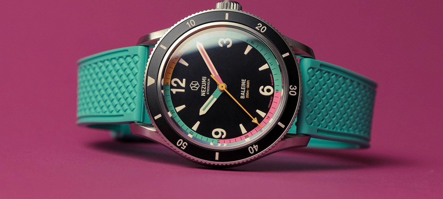 Introducing: A New Colorful Limited Edition Of The Nezumi Baleine Dive Watch