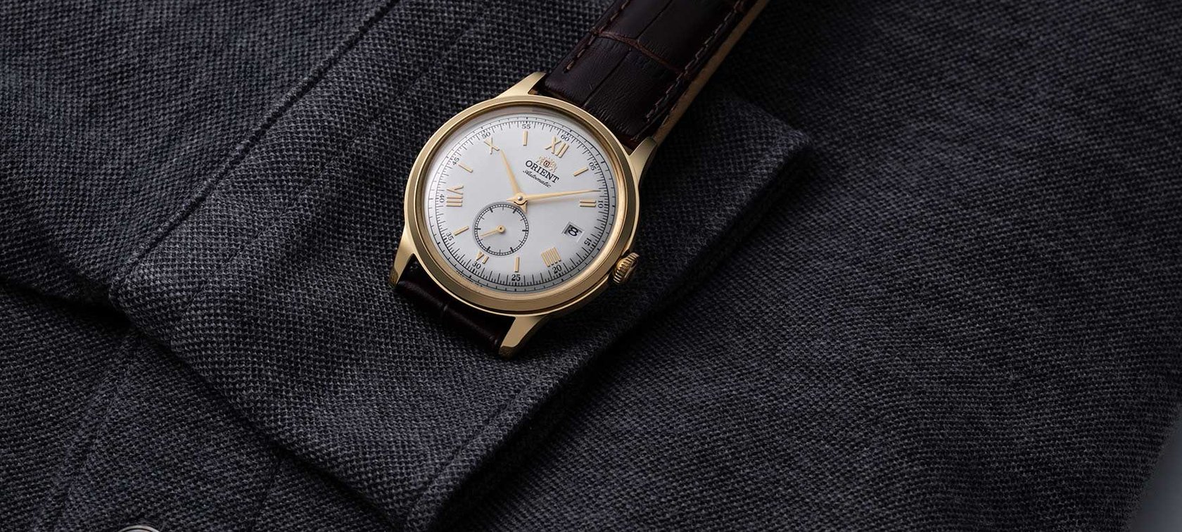 Orient Bambino 38 Small Seconds gold-tone
