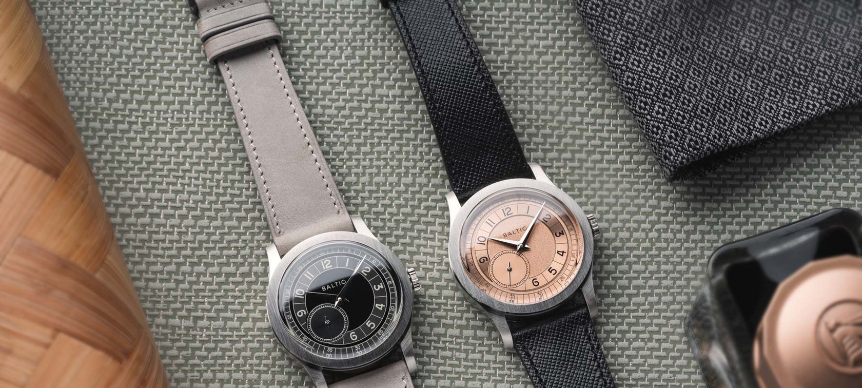 Baltic MR Roulette black and salmon dials