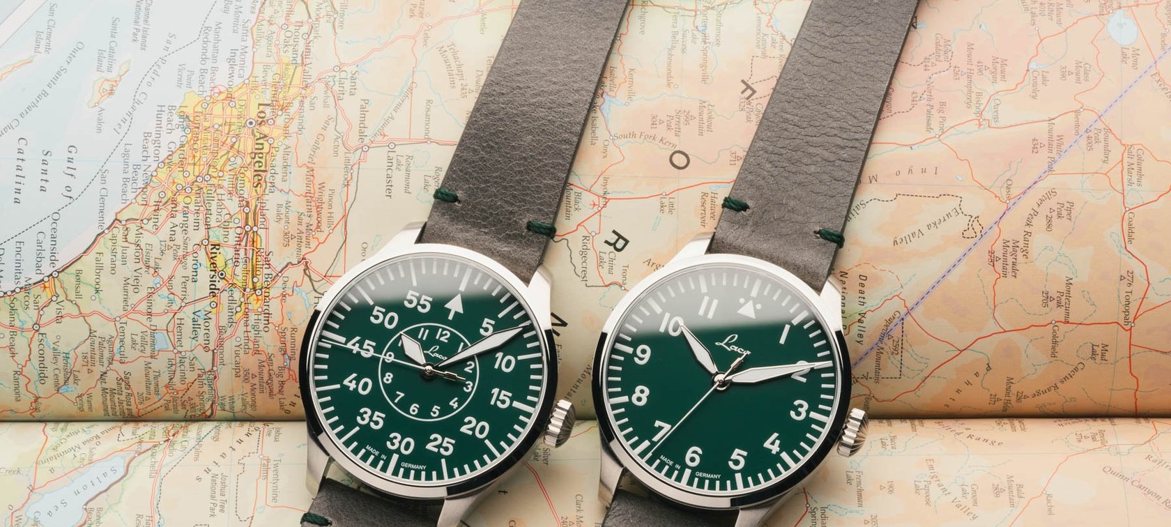 Laco Augsburg and Aachen green dials