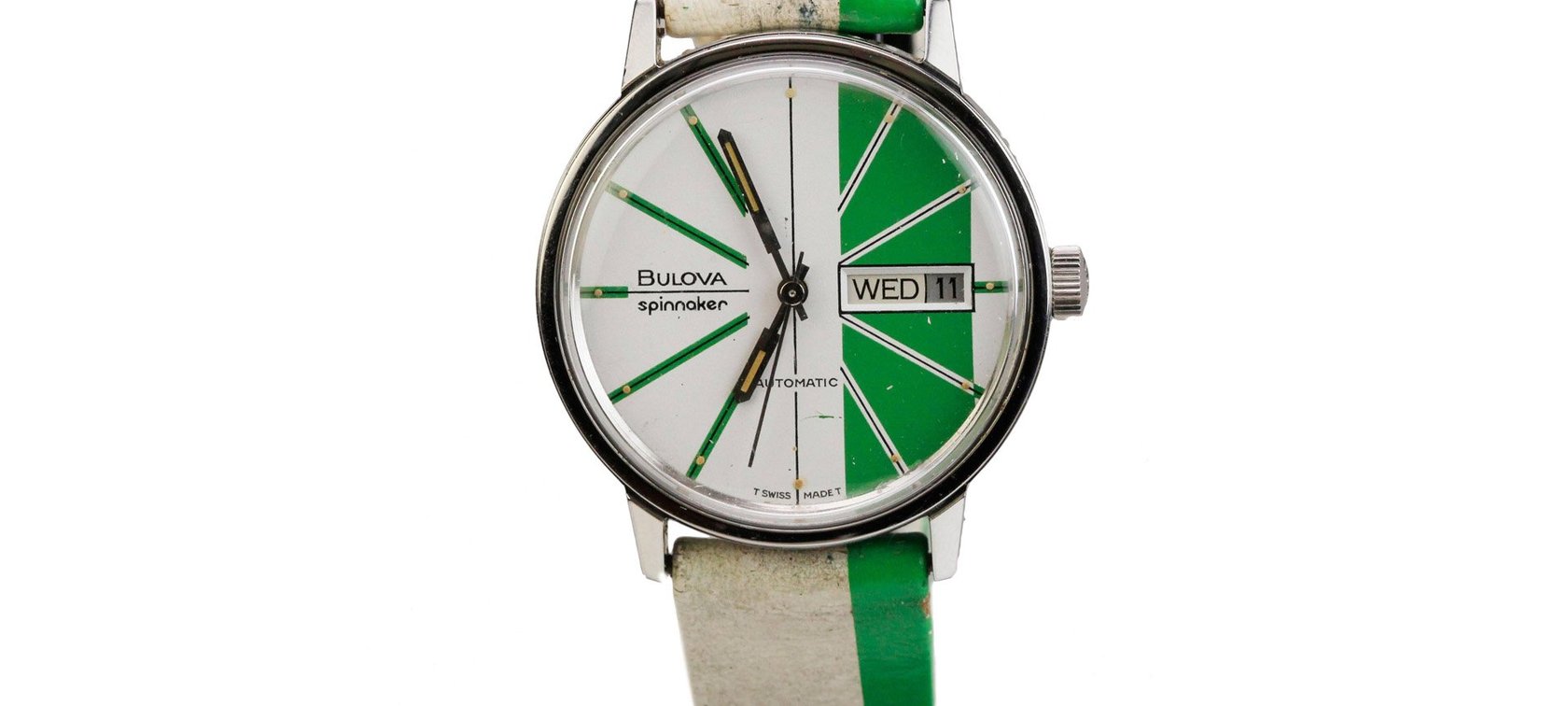 #TBT Going Green With The Vintage Bulova Spinnaker Ref. 7203
