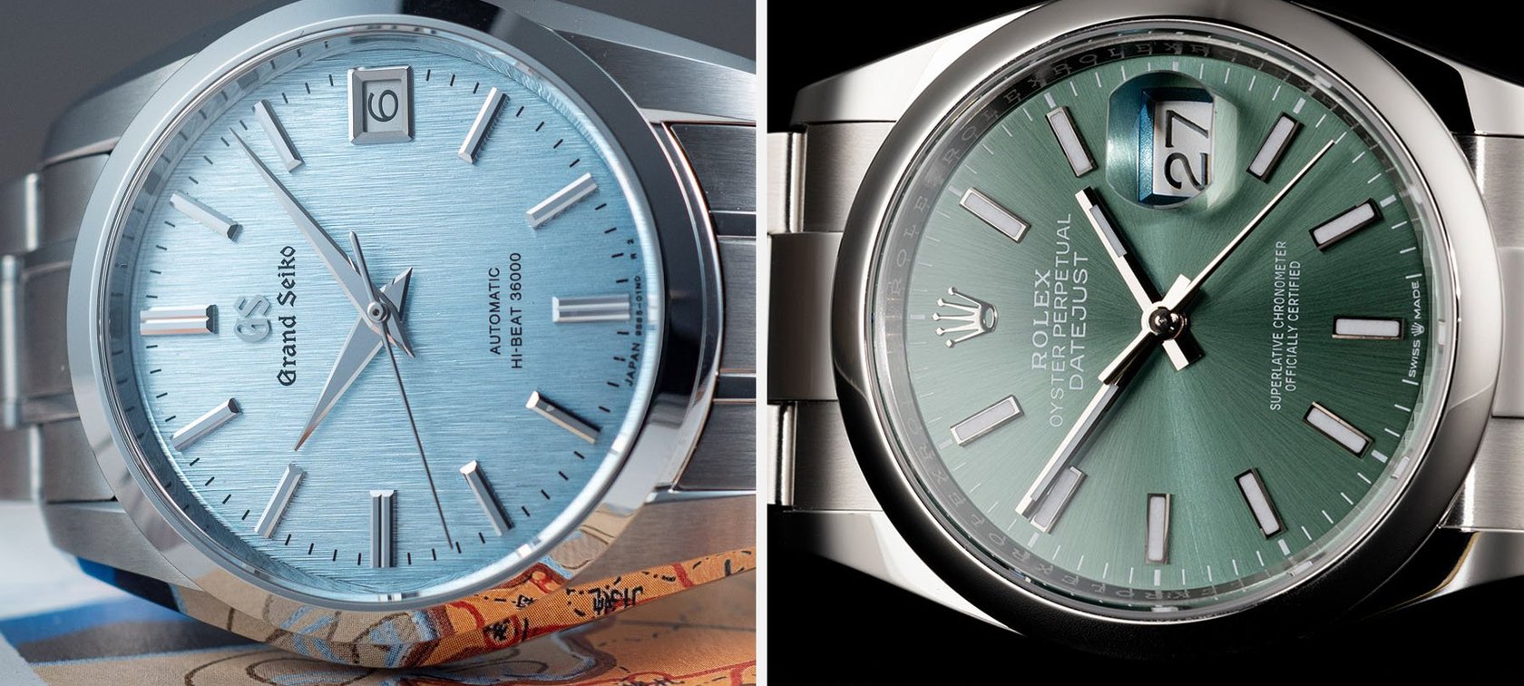 Sunday Morning Showdown: Grand Seiko SBGH347 Vs. Rolex Datejust 36 Ref. 126200