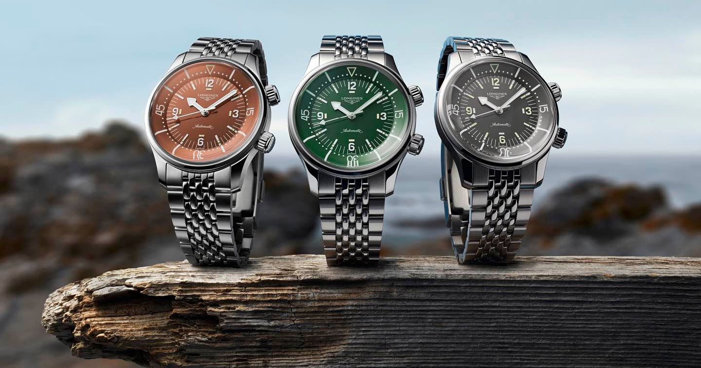 Introducing: The Longines Legend Diver Goes Terracotta, Gray, And Green