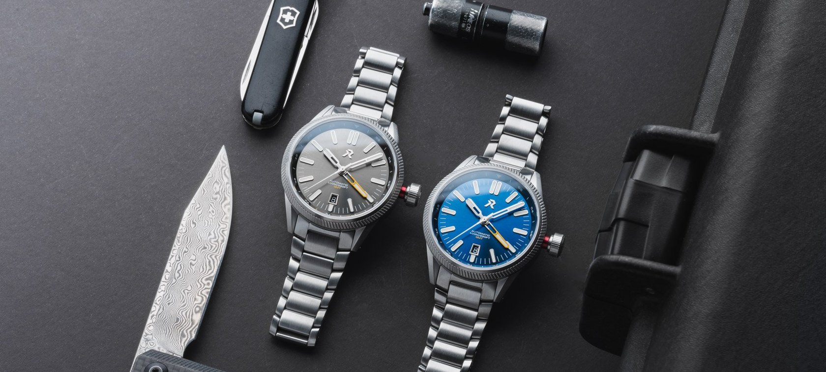 Hands-On: The New RZE Fortitude GMT-S With Vivid Blue And Gray Sunburst Dials