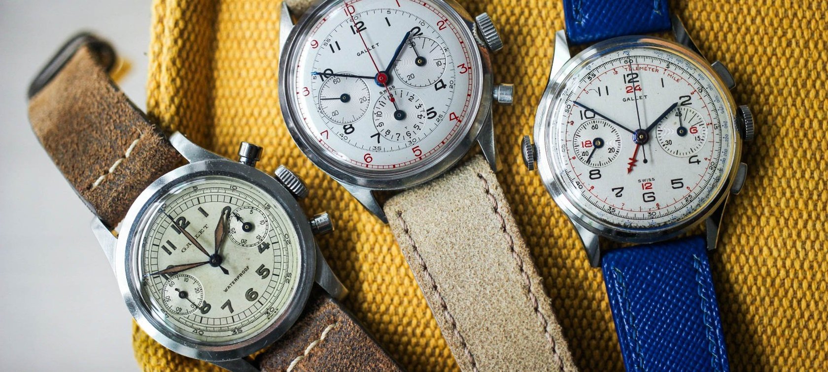 Gallet Decimal Multichron 12 with other iconic Gallet models