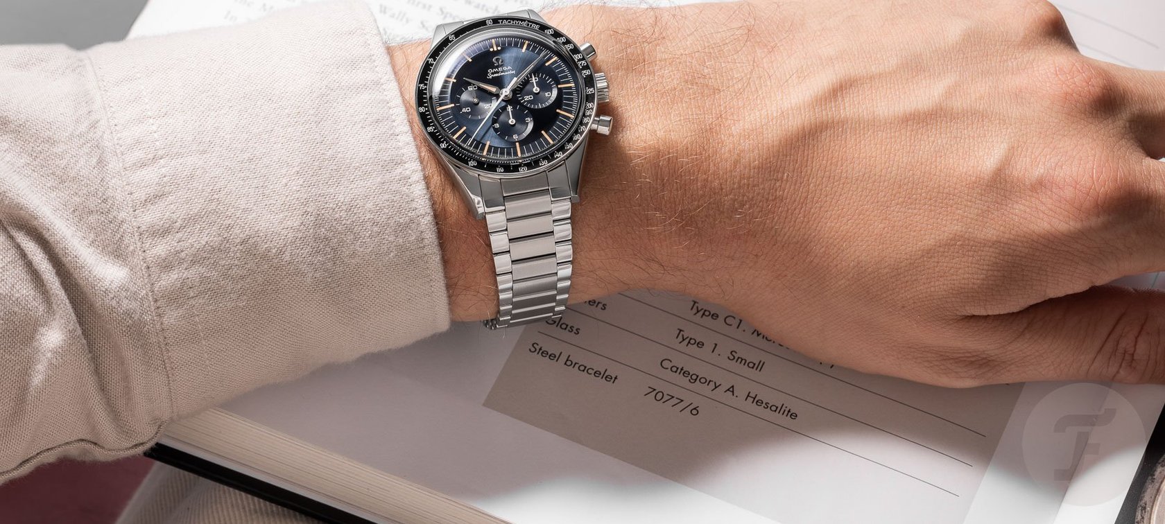 2024 Omega Speedmaster FOiS on bracelet wrist shot