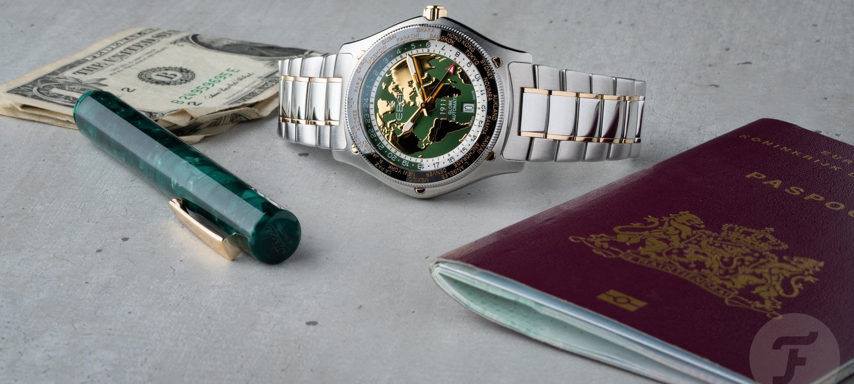 Hands-On With The Flashy Two-Tone Ebel 1911 Globe