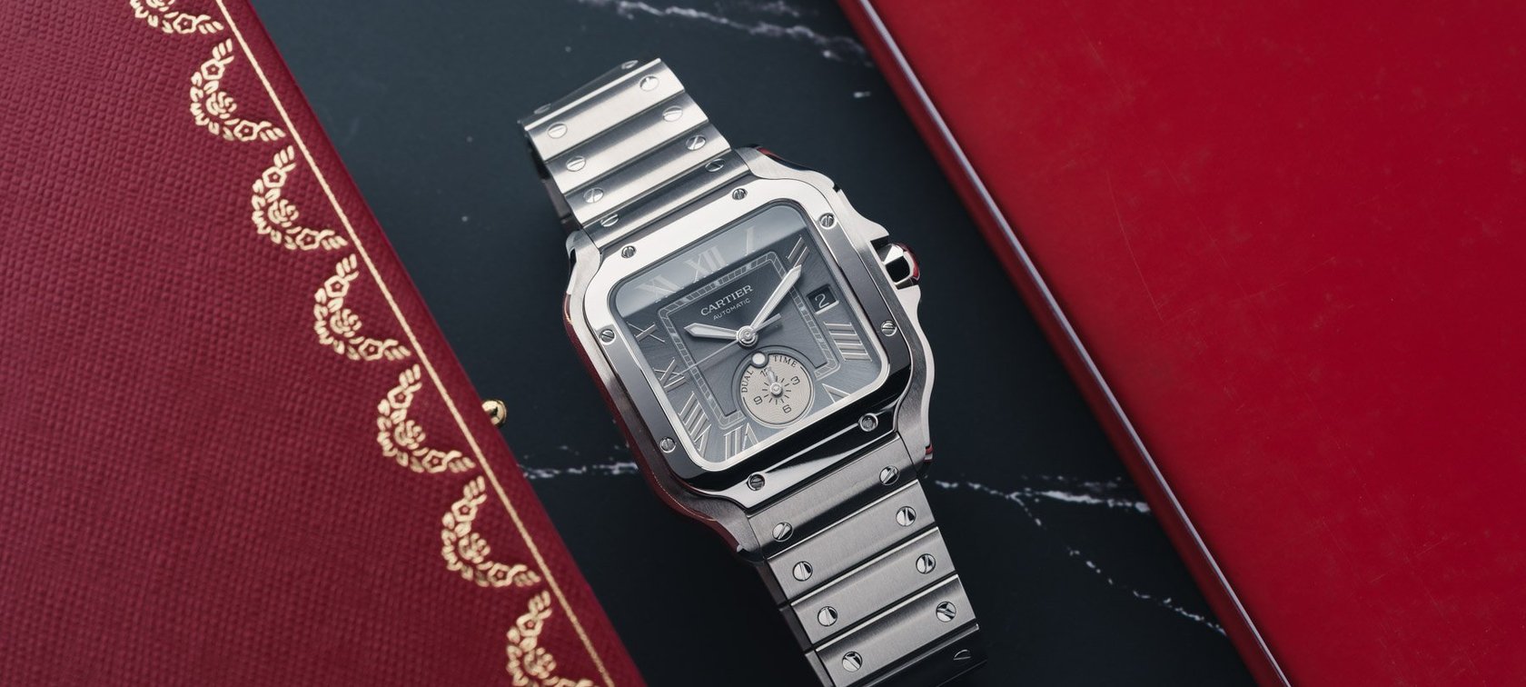 Cartier Santos de Cartier Dual Time header image