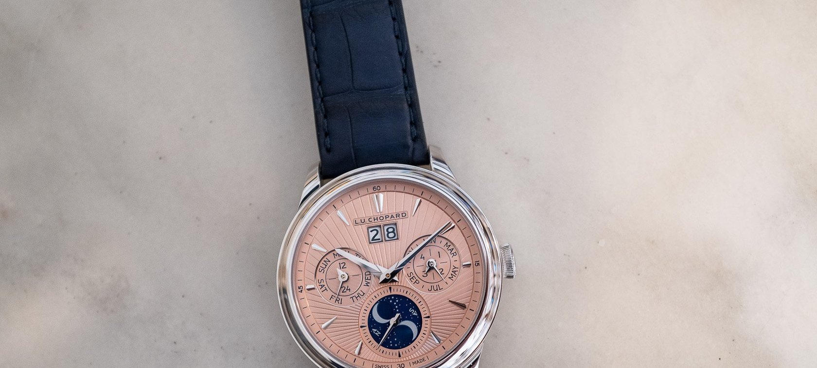 Introducing: The Redesigned Chopard L.U.C Lunar One With A Blue Or Salmon Dial