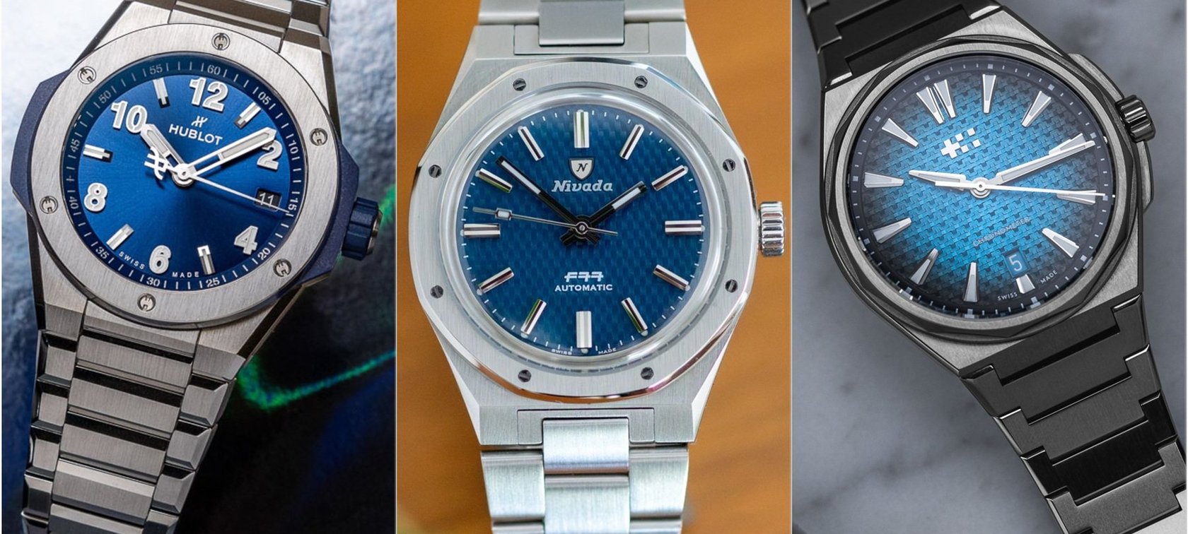 Sports watches with integrated bracelets
