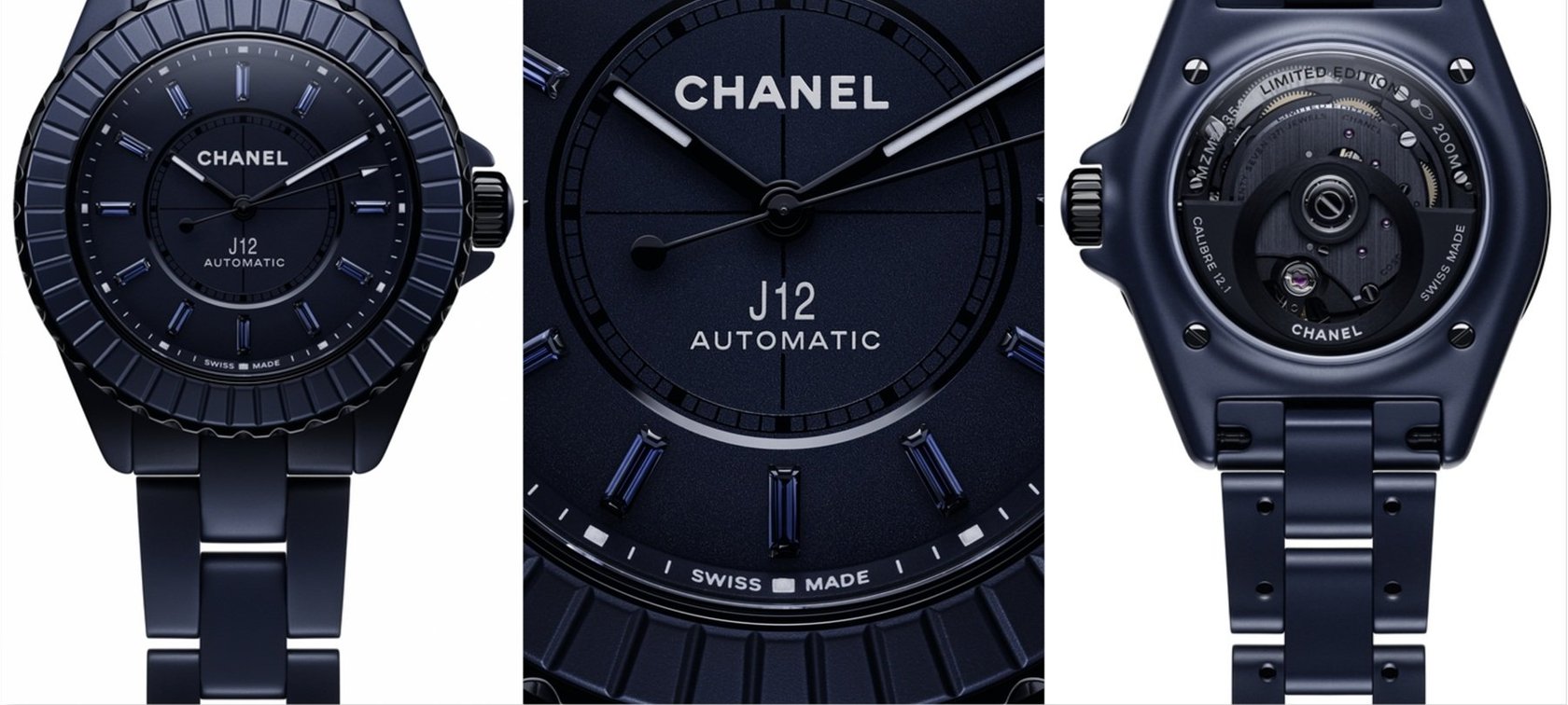 Chanel dresses the J12 Bleu in matte blue ceramic