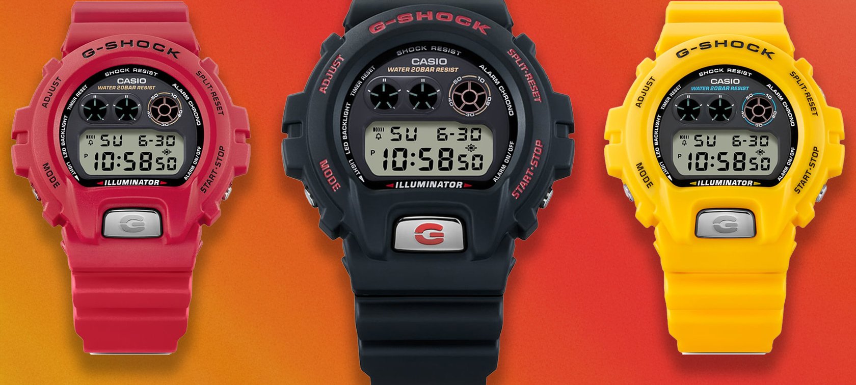 Casio G-Shock DW-6900TR models header image