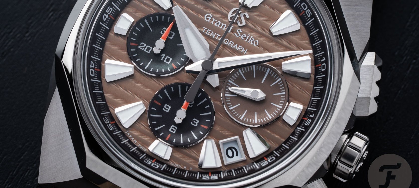 Grand Seiko Sport Collection Tokyo Lion Tentagraph SLGC009 close up