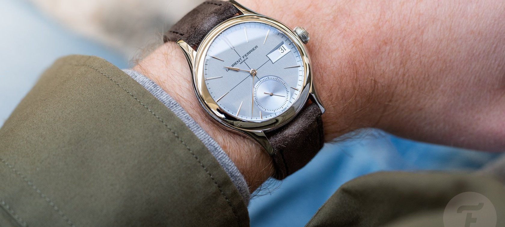 Laurent Ferrier Classic Auto Horizon wrist shot
