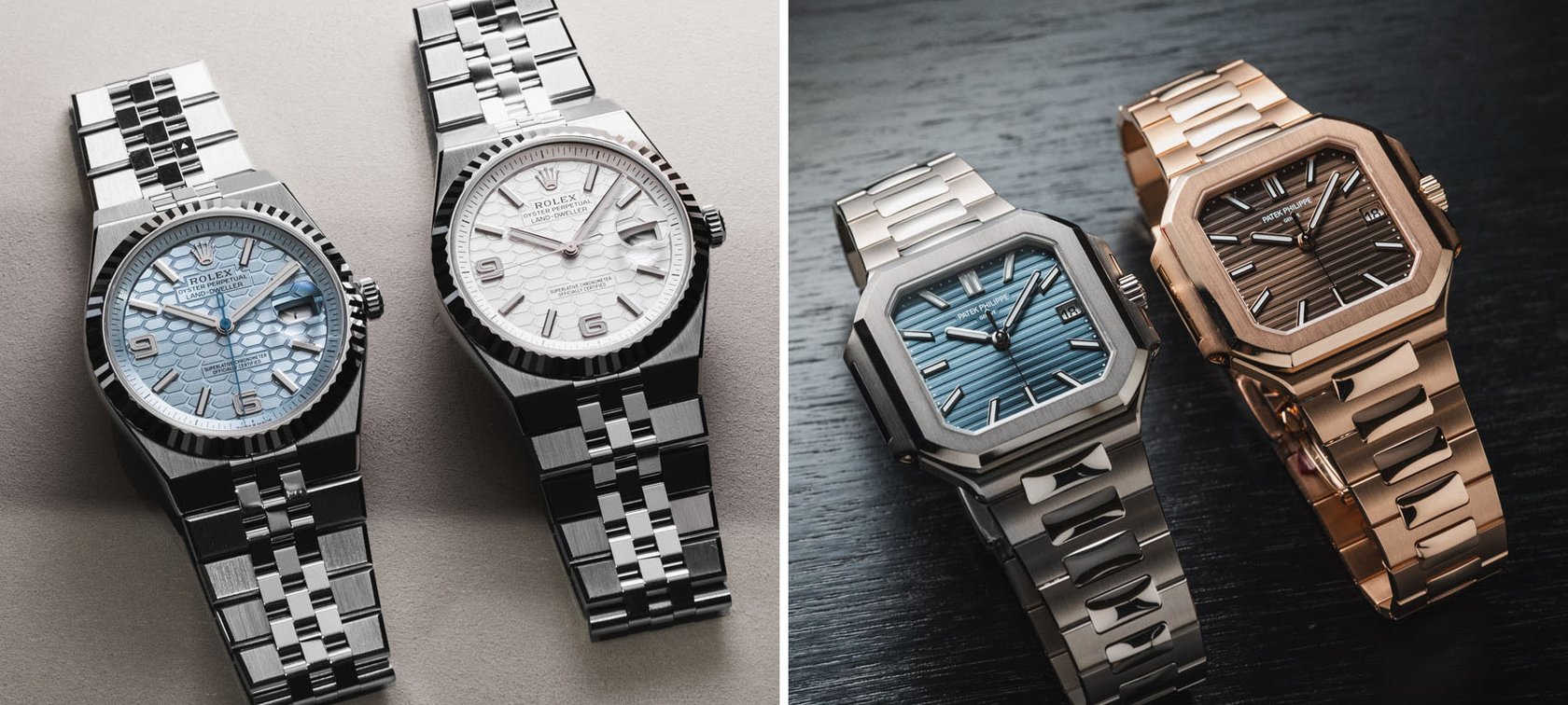 Sunday Morning Showdown: Rolex Land-Dweller 127336 Vs. Patek Philippe Cubitus 7128/1G