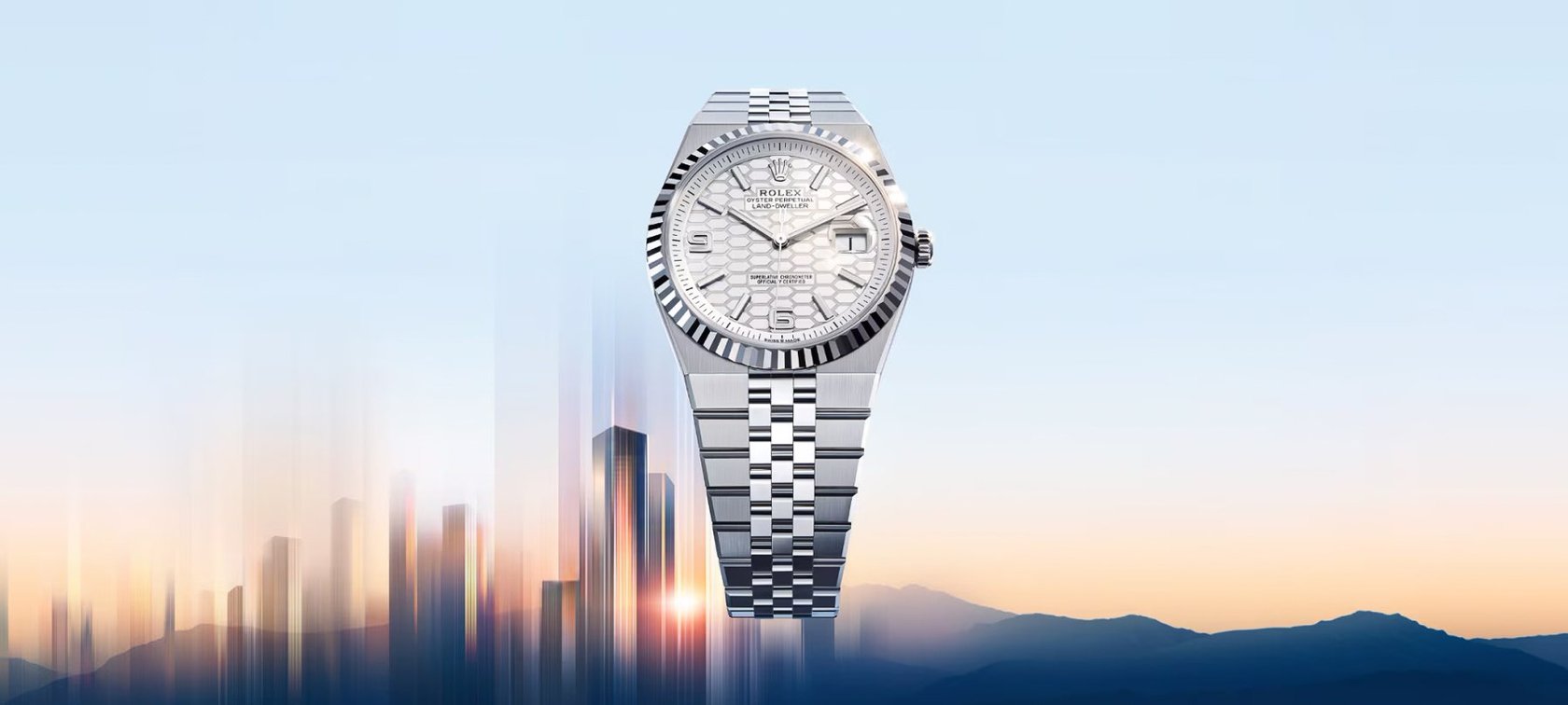 white Rolesor Rolex Land-Dweller header image