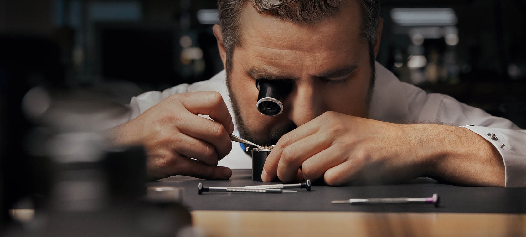 watchmaker working