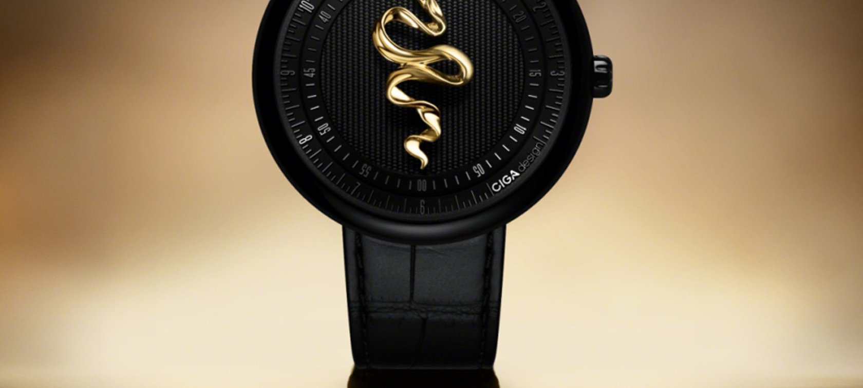 CIGA Design Legend of Serpent 18K Gold Limited Edition head on
