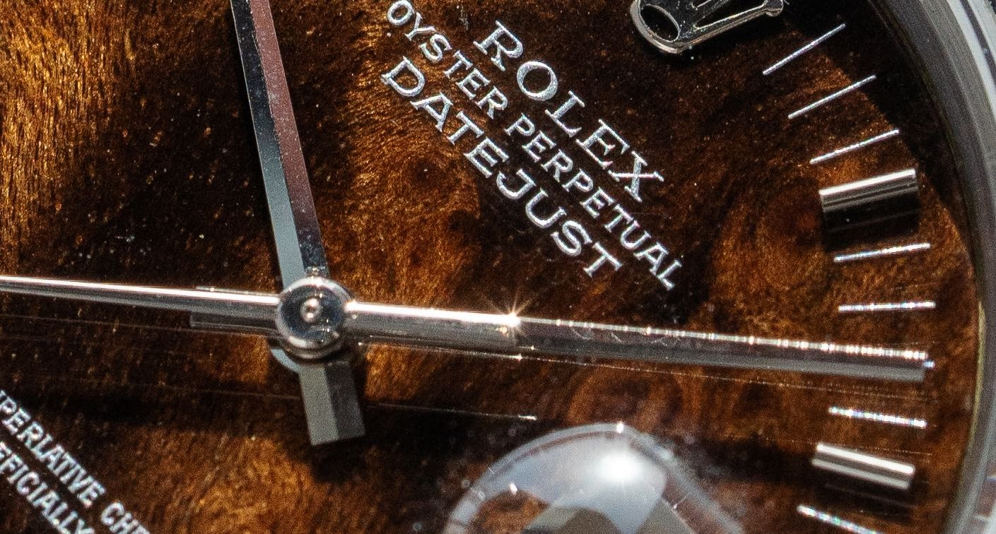Rolex Datejust dial macro