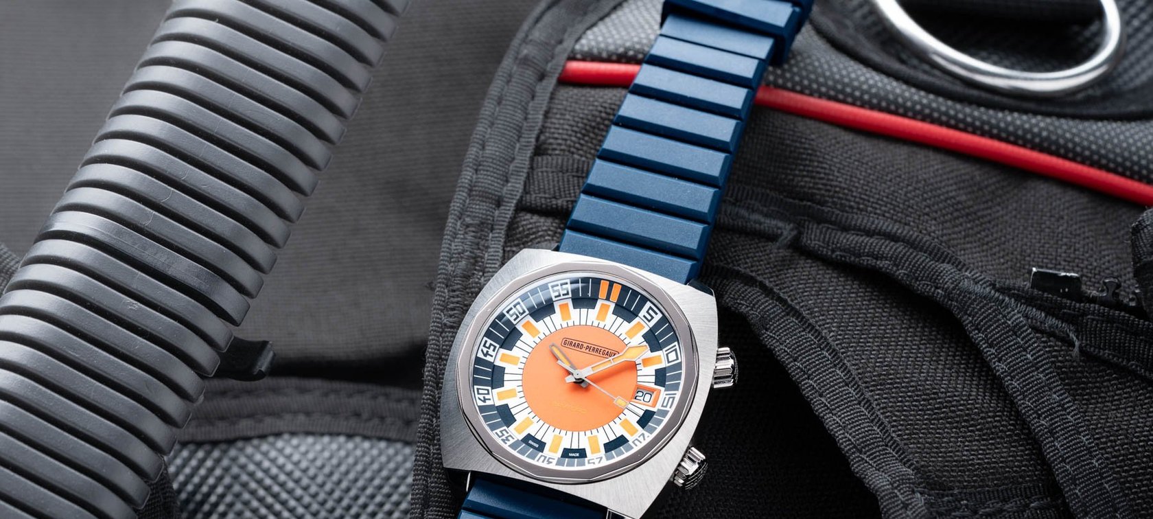 Girard-Perregaux Deep Diver Legacy Edition flat-lay