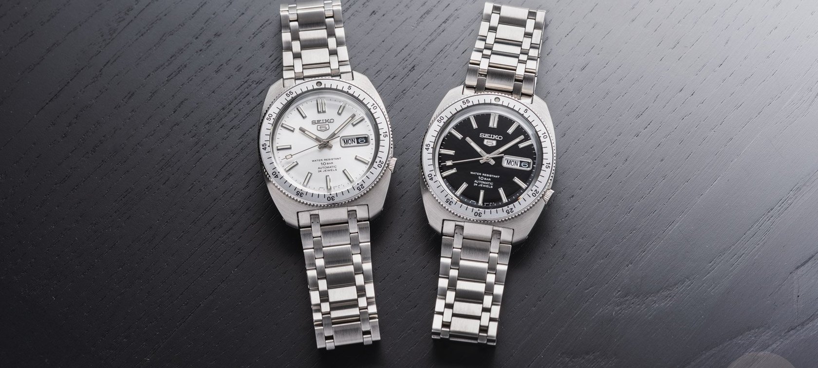 Seiko 5 SRPL91 and SRPL93 side by side