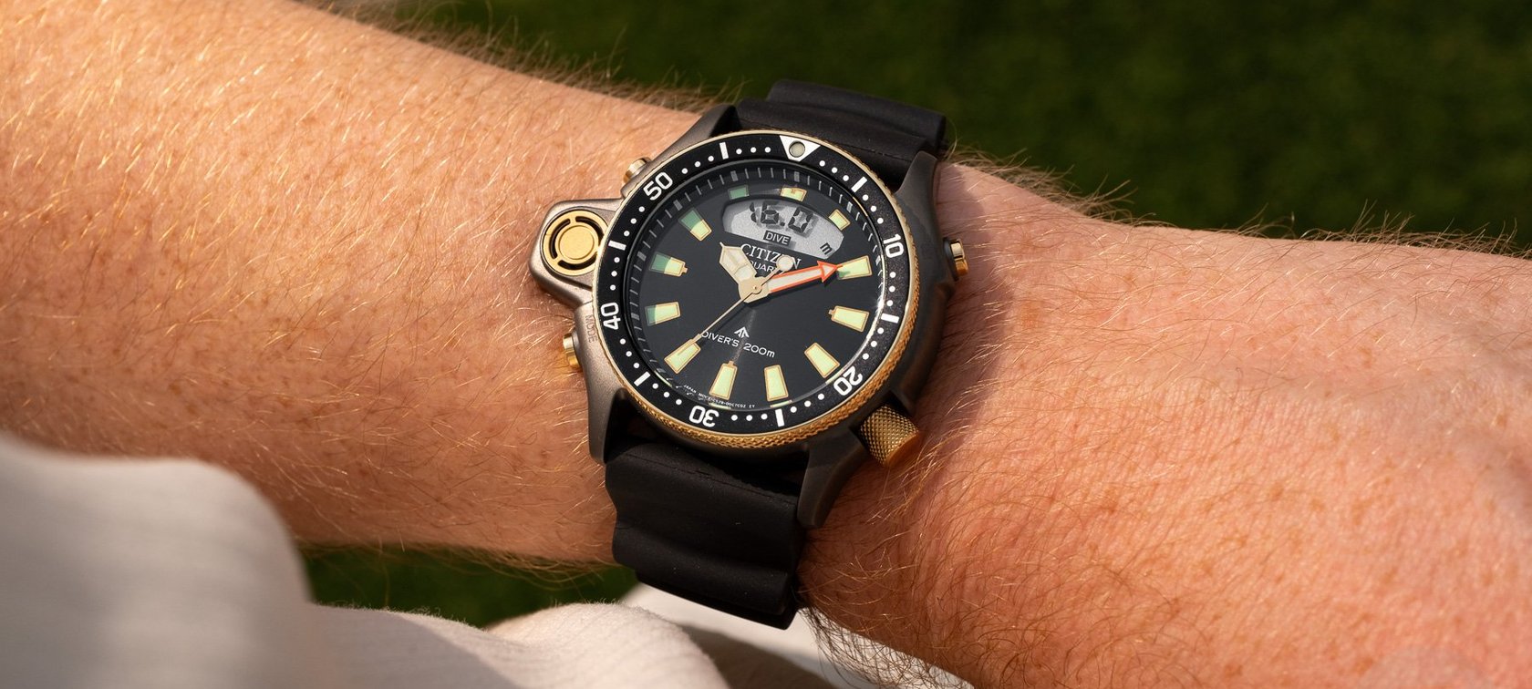 Citizen Promaster Aqualand 40th Anniversary wrist shot