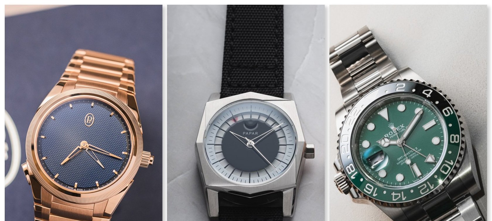 Quirky GMT Watches collage