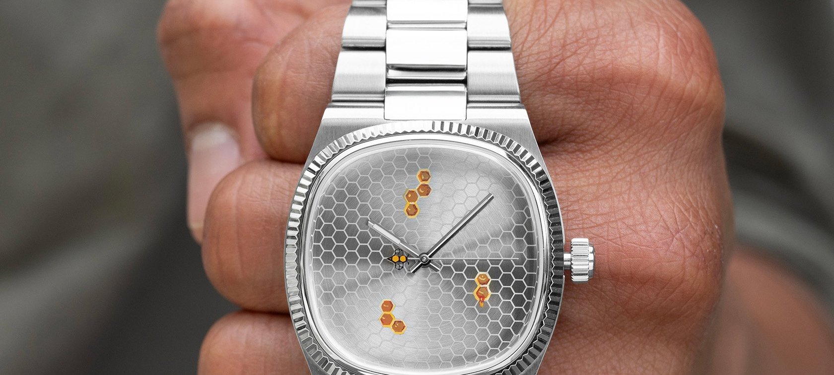 IFL Watches Bulova Super Seville Honeycomb Limited Edition in hand, head on