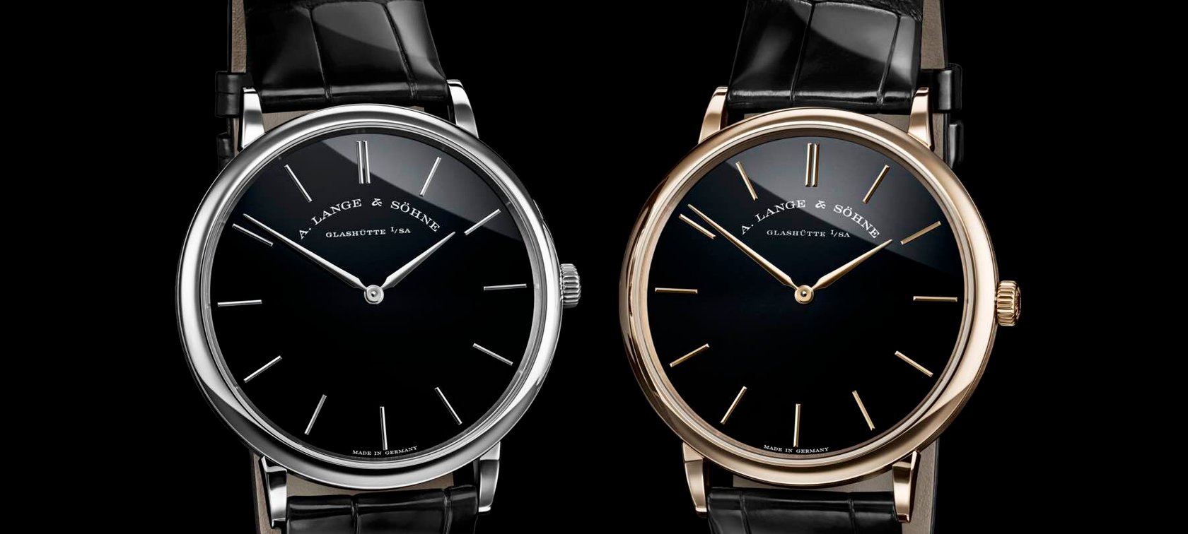 A. Lange Sohne Saxonia Thin Onyx