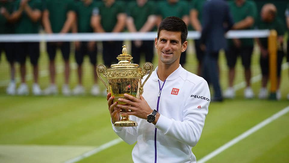 Novak Djokovic Wins Wimbledon 2015, On His Wrist The Seiko Astron Djokovic Limited Edition