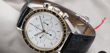 white dial Omega Speedmaster
