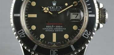 Rolex Red Submariner Ref: 1680 Unpolished Case and Amazing Story