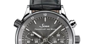 Sinn Finanzplatzuhr: Modell 6000 Anniversary II and Platinum