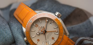 Omega Seamaster Planet Ocean GMT Orange Ceramic in Platinum – Live Pics and Pricing